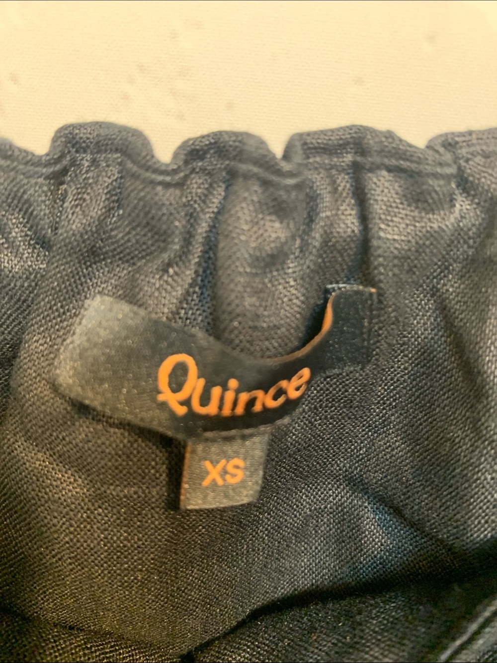 Quince European Linen Black Square Neck Crop Top Size XS - Picture 3 of 5